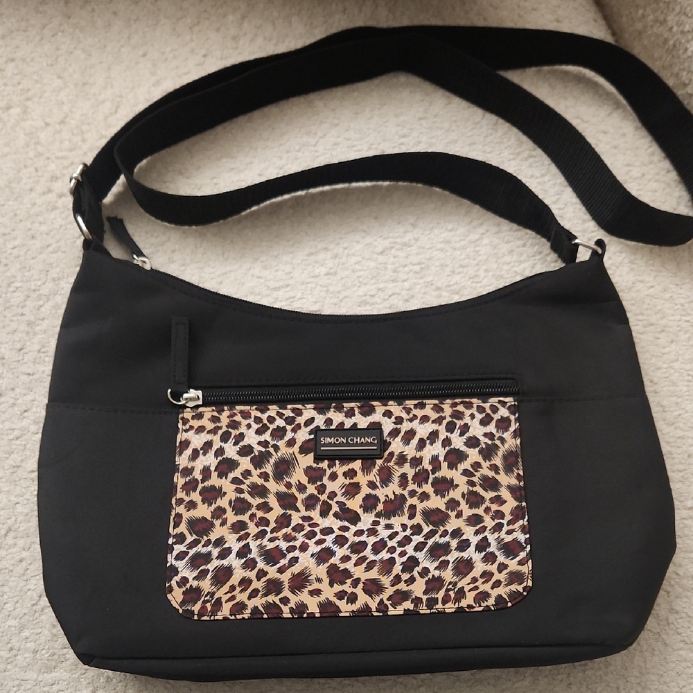 Simon Chang Leapord Print Purse